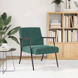 Vidaxl fauteuil donkergroen fluweel