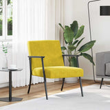 Vidaxl fauteuil geel fluweel