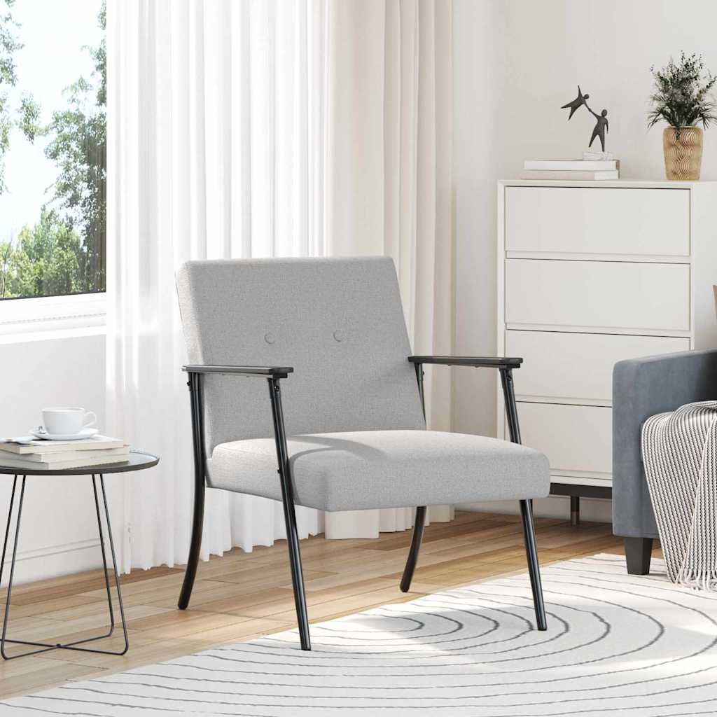Vidaxl fauteuil wolkengrijs stof