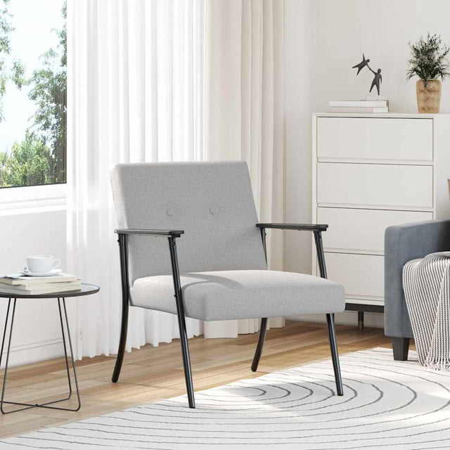 Vidaxl fauteuil wolkengrijs stof