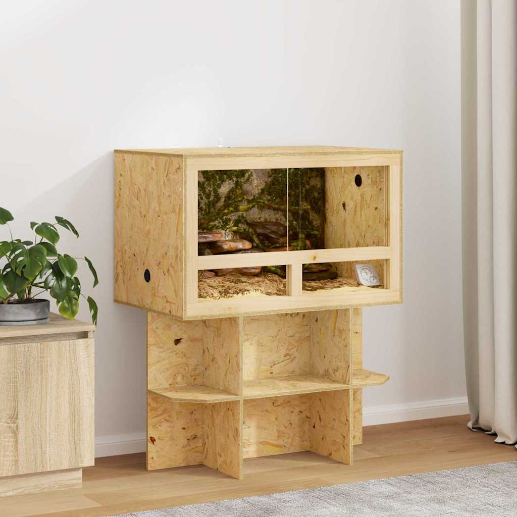 Vidaxl terrarium bruin 80 x 50 x 50 cm osb