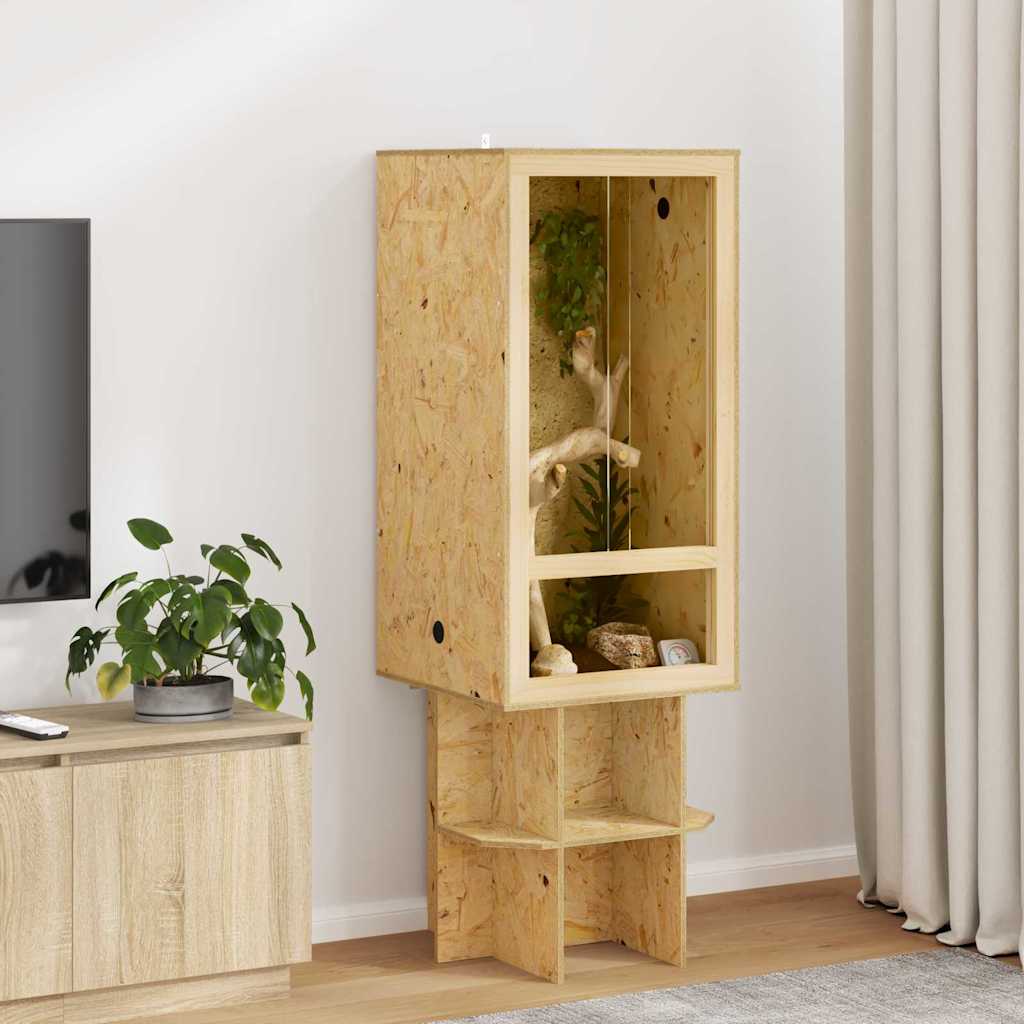 Vidaxl terrarium bruin 50 x 50 x 100 cm osb