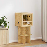 Vidaxl terrariumbasis met plank bruin 40 x 40 x 50 cm osb