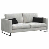 Vidaxl sofa kussens 2 pcs zwart 50 x 30 cm stof