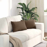 Vidaxl sofa kussens 2 pcs bruin 50 x 30 cm stof