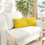 Vidaxl sofa kussens 2 pcs lichtgeel 50 x 30 cm stof