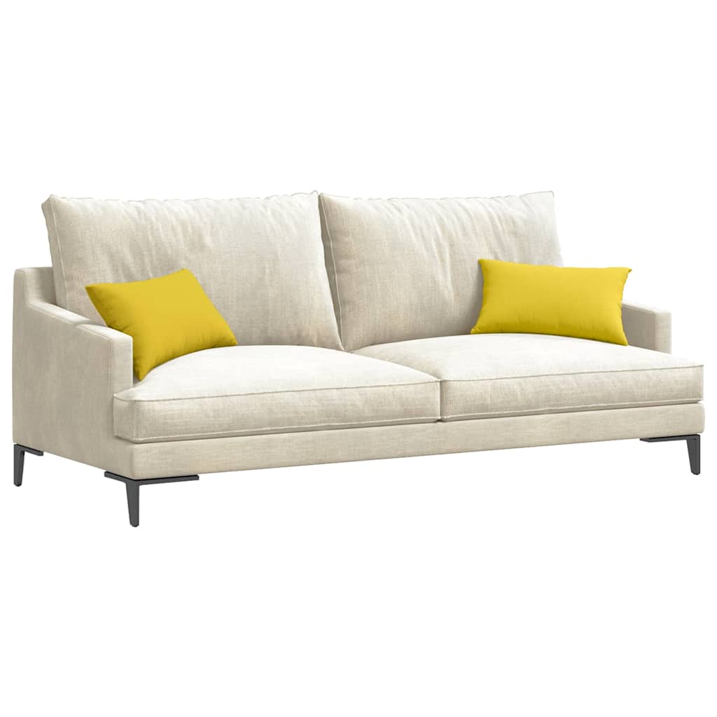 Vidaxl sofa kussens 2 pcs lichtgeel 50 x 30 cm stof