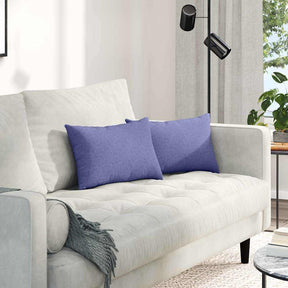 Vidaxl sofa kussens 2 st stof jeans blauw 50 x 30 cm