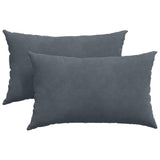 Vidaxl sofa kussens 2 stuks donkergrijs 50 x 30 cm cordstof