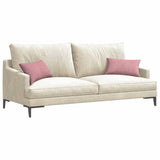 Vidaxl sofa kussens 2 stuks roze 50 x 30 cm cordstof
