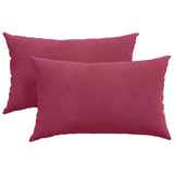 Vidaxl sofa kussens 2 stuks wijnrood 50 x 30 cm cordstof
