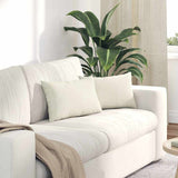 Vidaxl sofa kussens 2 stuks crème 50 x 30 cm cordstof