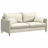 Vidaxl sofa kussens 2 stuks crème 50 x 30 cm cordstof