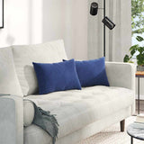Vidaxl sofa kussens 2 stuks politieblauw 50 x 30 cm cordstof