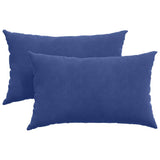 Vidaxl sofa kussens 2 stuks politieblauw 50 x 30 cm cordstof