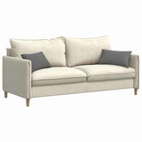 Vidaxl sofa kussens 2 stuks donkergrijs 50 x 30 cm stof