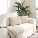 Vidaxl sofa kussens 2 stuks crème 50 x 30 cm stof