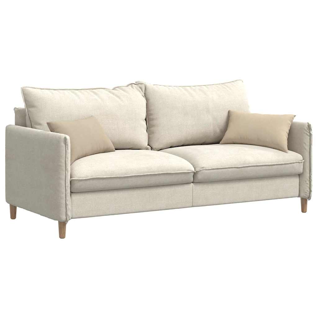 Vidaxl sofa kussens 2 stuks crème 50 x 30 cm stof