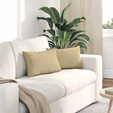 Vidaxl sofa kussens 2 stuks grijs groen 50 x 30 cm cordstof