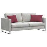 Vidaxl sofa kussens 2 pcs wijnrood 60 x 40 cm stof