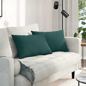 Vidaxl sofa kussens 2 st stof donkergroen 60 x 40 cm
