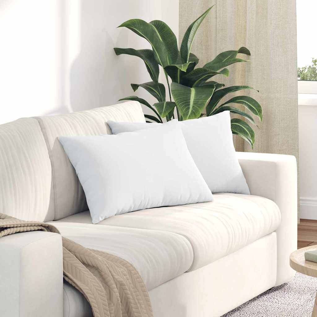 Vidaxl sofa kussens 2 pcs wit 60 x 40 cm stof