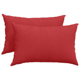 Vidaxl sofa kussens 2 pcs rood 60 x 40 cm stof