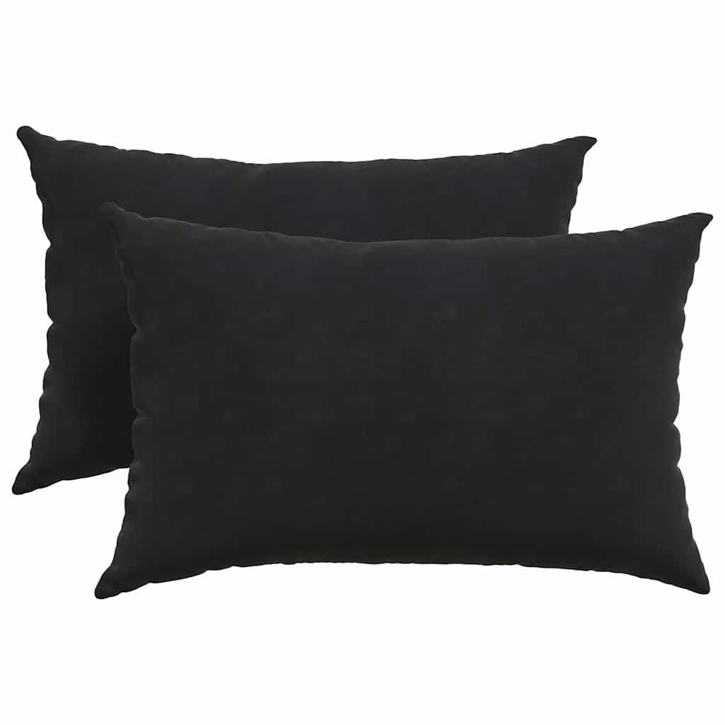 Vidaxl sofa kussens 2 stuks zwart 60 x 40 cm cordstof