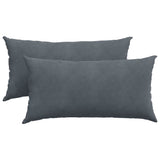 Vidaxl sofa kussens 2 stuks donkergrijs 80 x 40 cm cordstof