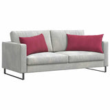Vidaxl sofa kussens 2 stuks wijnrood 80 x 40 cm cordstof