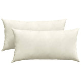 Vidaxl sofa kussens 2 stuks crème 80 x 40 cm cordstof