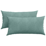 Vidaxl sofa kussens 2 stuks zeegroen 80 x 40 cm cordstof