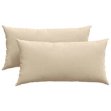 Vidaxl sofa kussens 2 stuks crème 80 x 40 cm stof