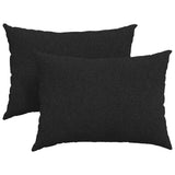 Vidaxl sofa kussens 2 pcs zwart 70 x 50 cm stof
