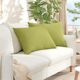 Vidaxl sofa kussens 2 pcs lichtgroen 70 x 50 cm stof