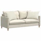 Vidaxl sofa kussens 2 stuks crème 70 x 50 cm cordstof