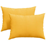 Vidaxl sofa kussens 2 stuks lichtgeel 70 x 50 cm cordstof