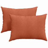 Vidaxl sofa kussens 2 stuks rood-oranje 70 x 50 cm cordstof