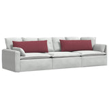 Vidaxl sofa kussens 2 pcs wijnrood 120 x 40 cm stof