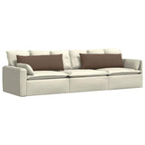 Vidaxl sofa kussens 2 pcs bruin 120 x 40 cm stof