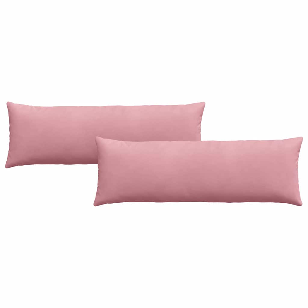Vidaxl sofa kussens 2 stuks roze 120 x 40 cm cordstof