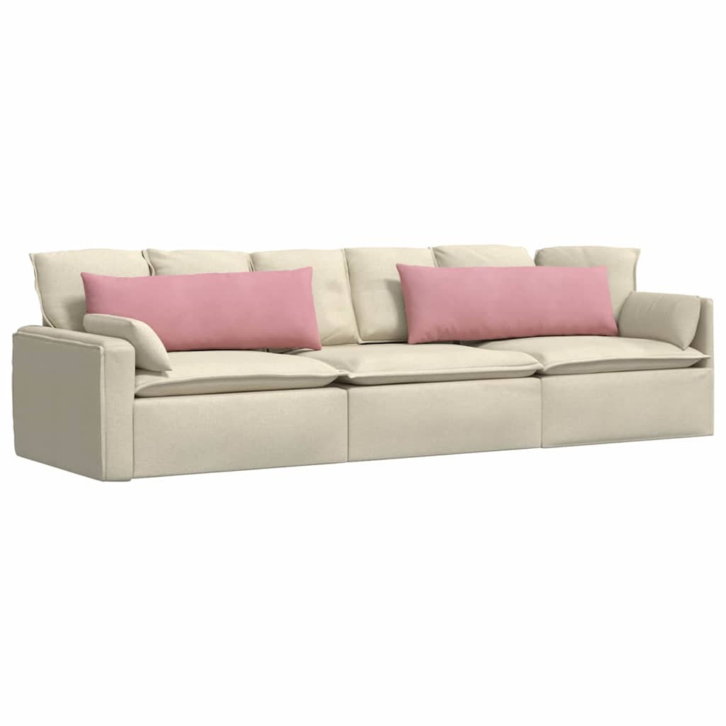 Vidaxl sofa kussens 2 stuks roze 120 x 40 cm cordstof