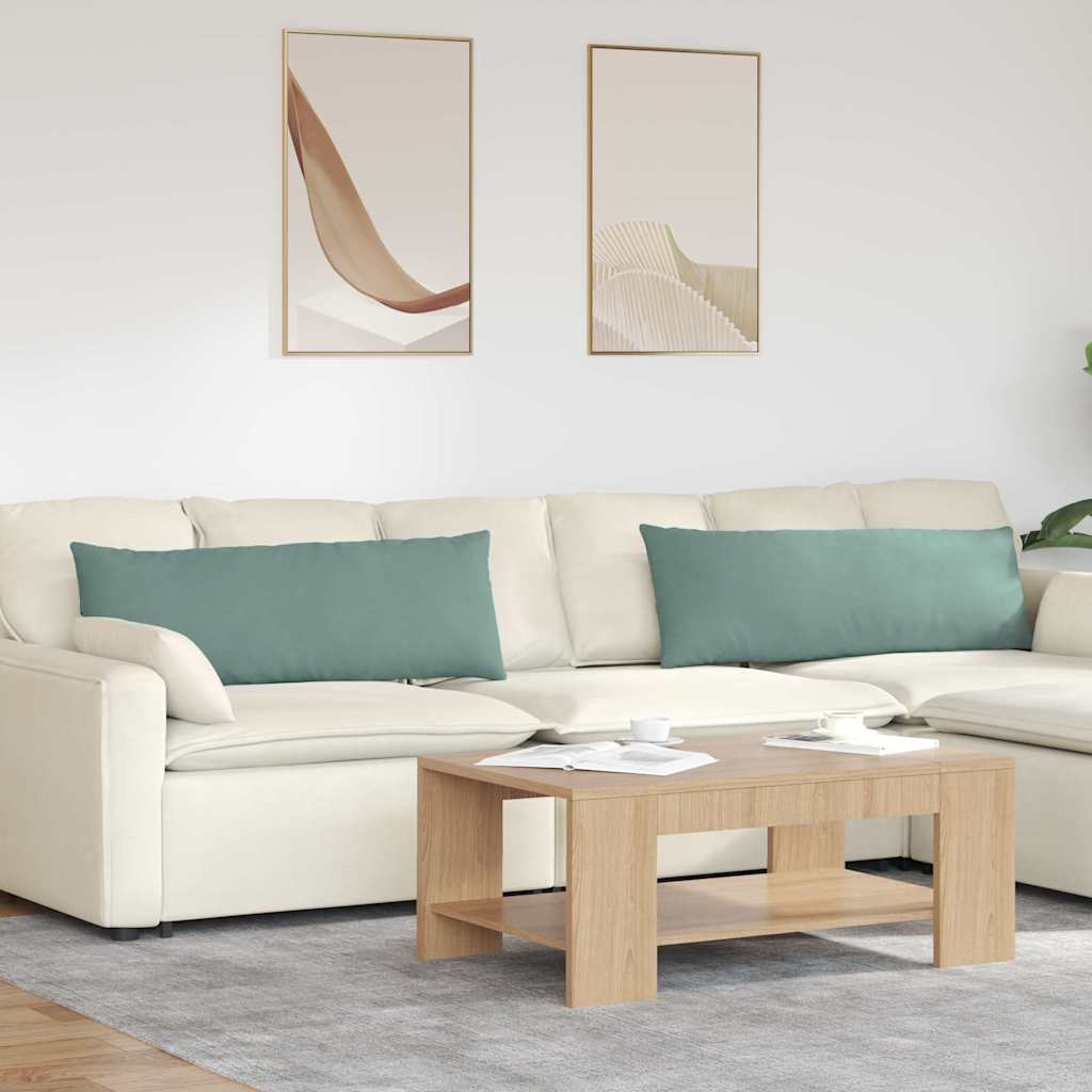 Vidaxl sofa kussens 2 stuks zeegroen 120 x 40 cm cordstof