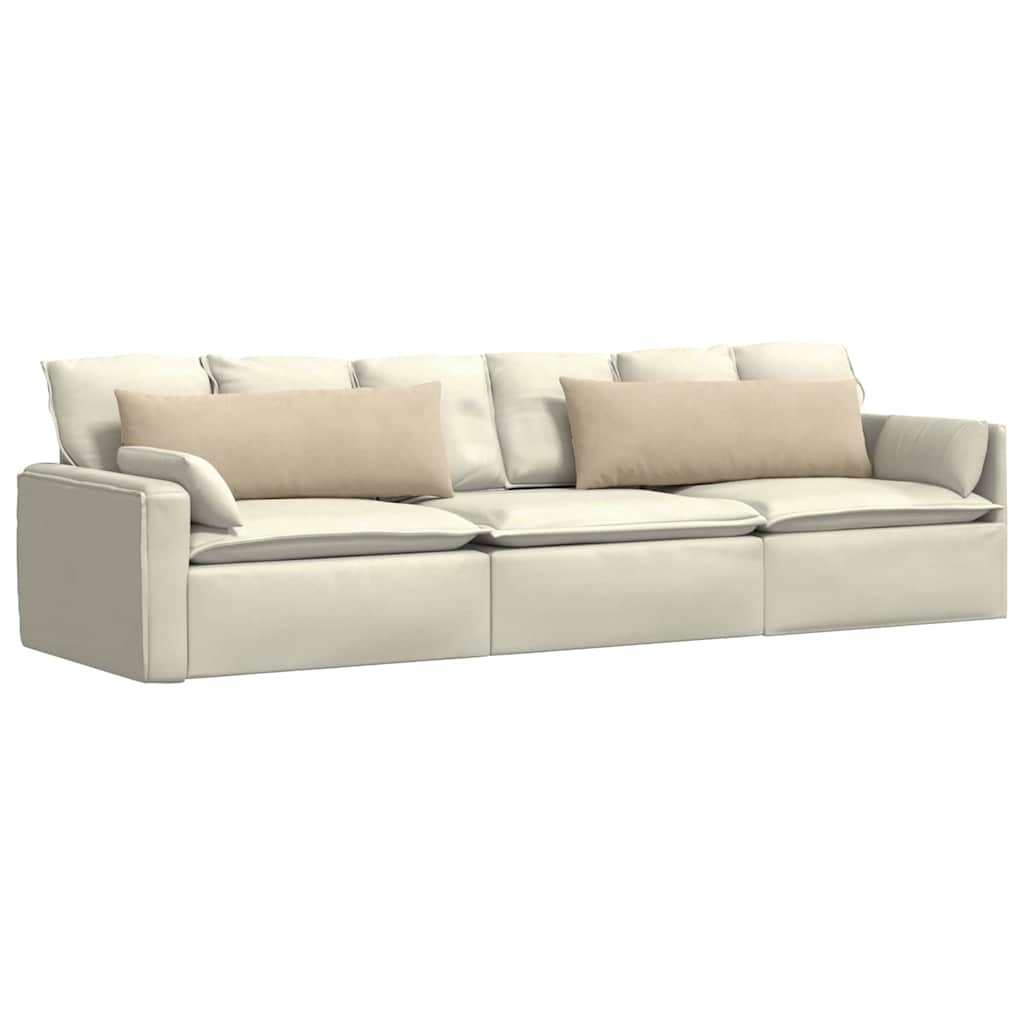 Vidaxl sofa kussens 2 stuks crème 120 x 40 cm stof