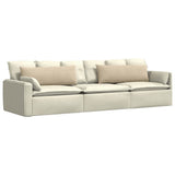 Vidaxl sofa kussens 2 stuks crème 120 x 40 cm stof