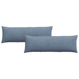 Vidaxl sofa kussens 2 stuks blauw 120 x 40 cm cordstof