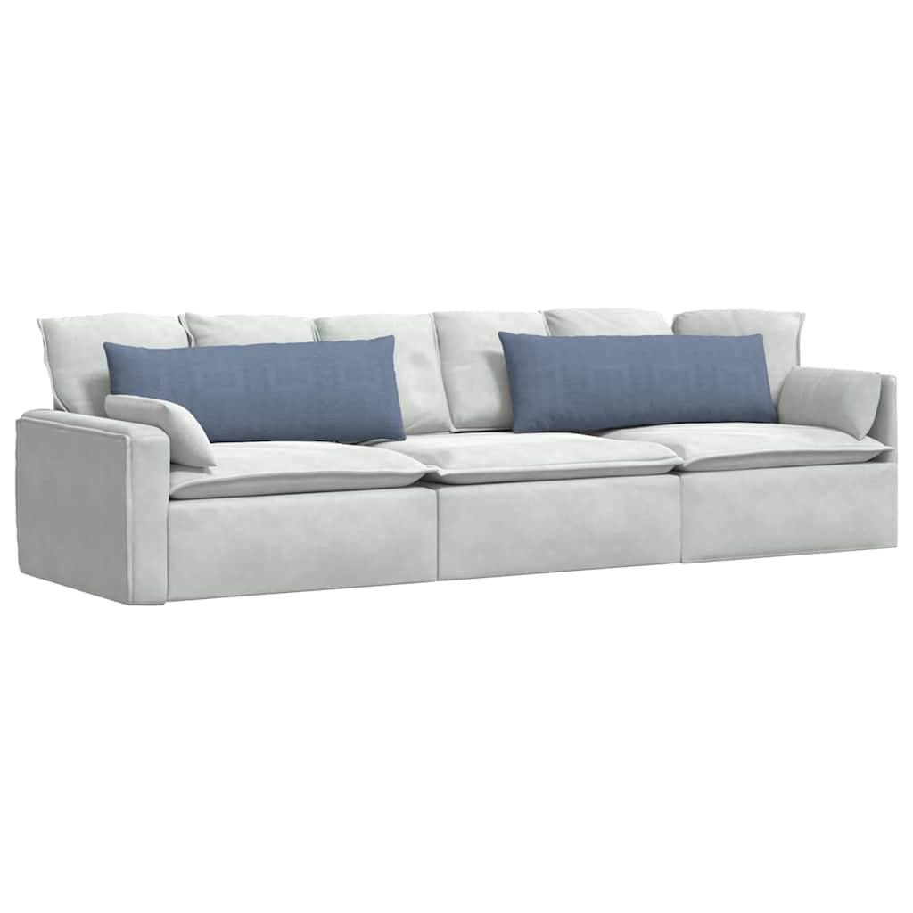 Vidaxl sofa kussens 2 stuks blauw 120 x 40 cm cordstof