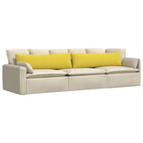 Vidaxl sofa kussens 2 pcs lichtgeel 145 x 40 cm stof