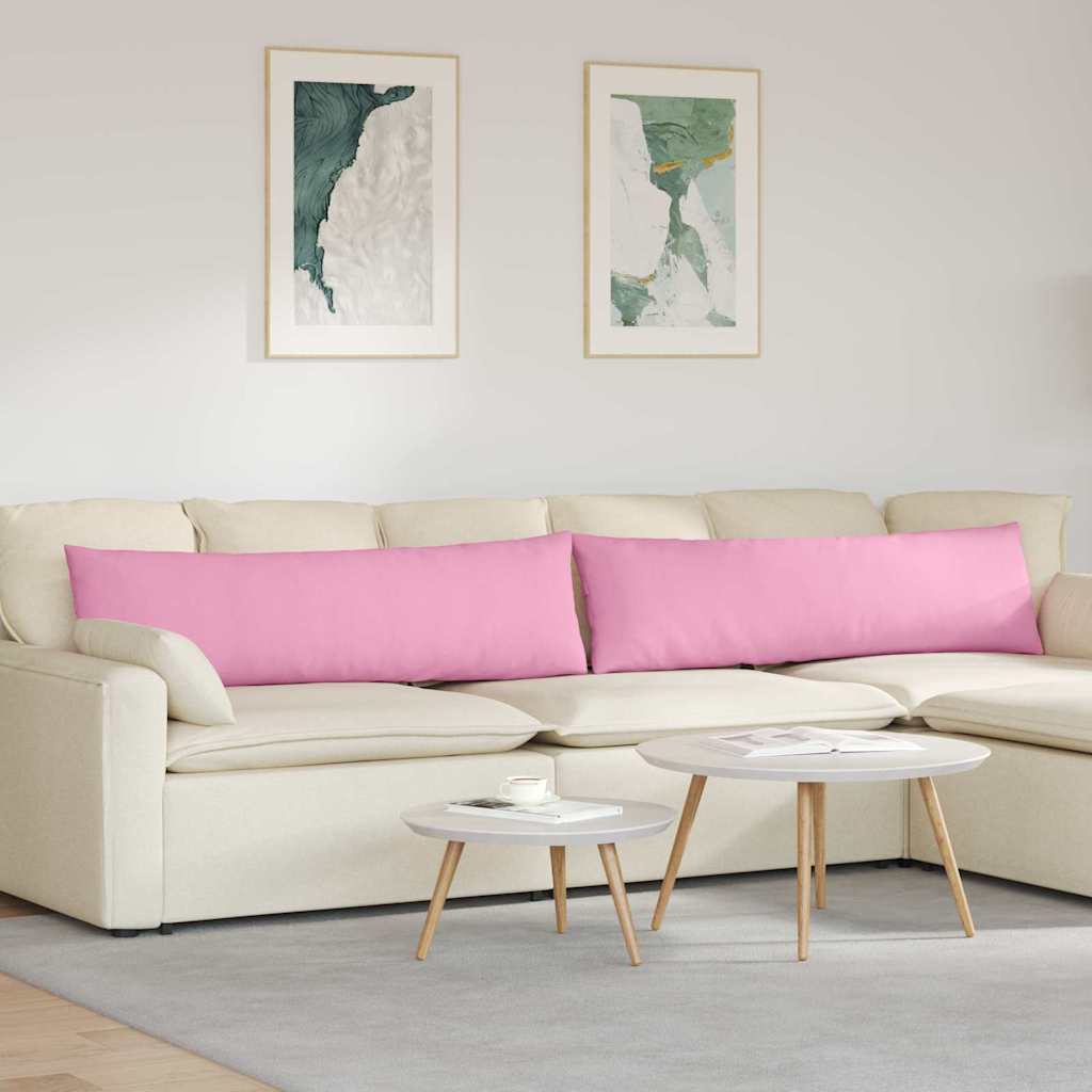 Vidaxl sofa kussens 2 pcs roze 145 x 40 cm stof