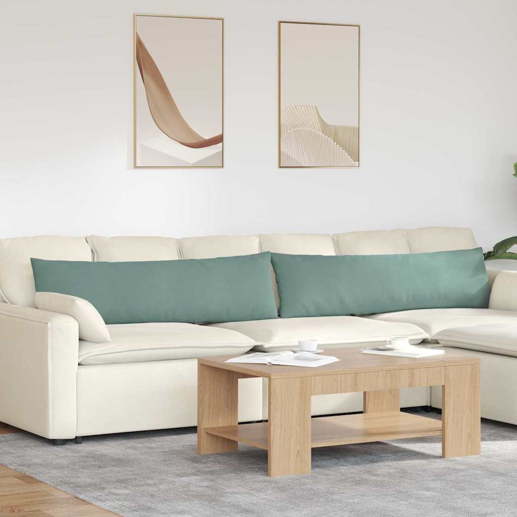 Vidaxl sofa kussens 2 stuks zeegroen 145 x 40 cm cordstof